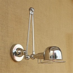 Modern Contemporary Country Chrome-Funktion För Swing Arm Eye Protection Downlight Swing Arm Lightswall