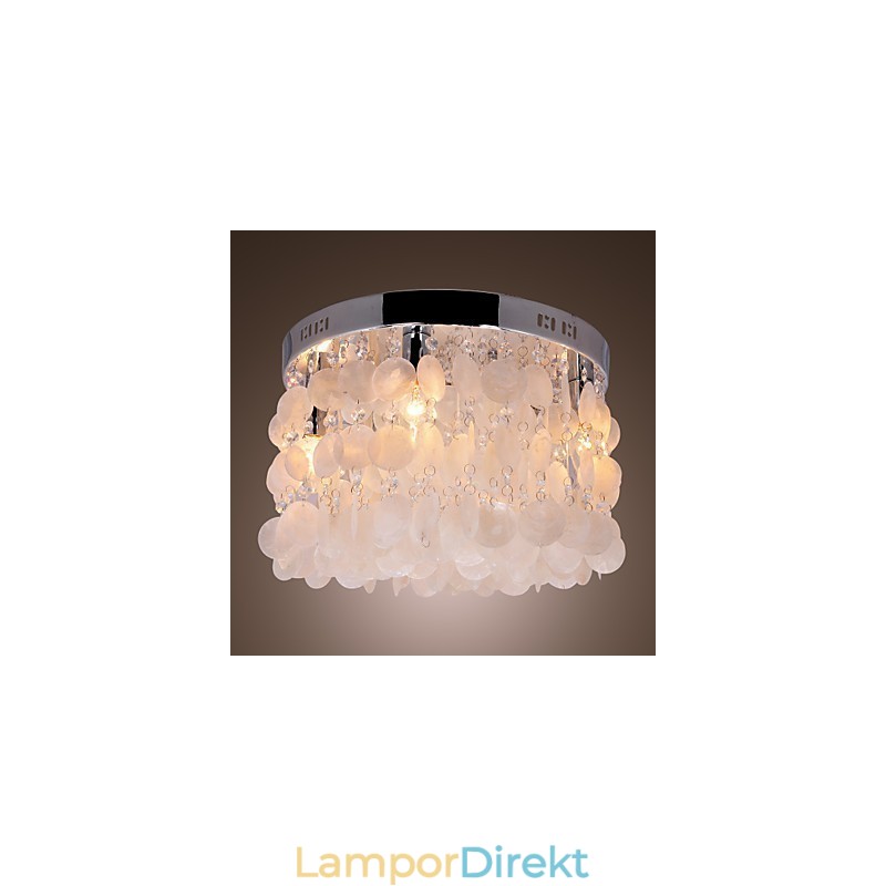 Modern Och Modern Crystal Mini Style Chrome Flush Mount