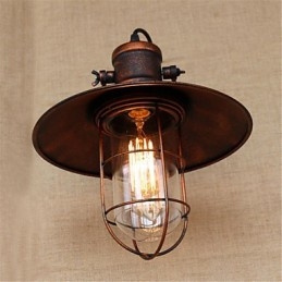 Rustik Lodge Country Retro Målning Funktion För Mini Style Downlight Vägglampor