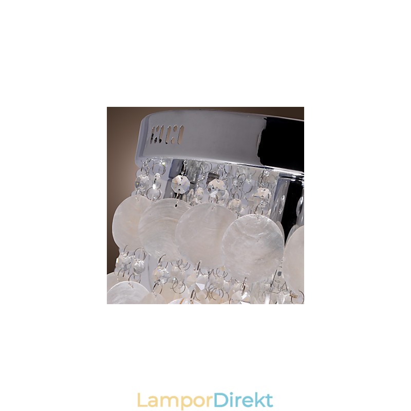 Modern Och Modern Crystal Mini Style Chrome Flush Mount