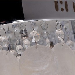 Modern Och Modern Crystal Mini Style Chrome Flush Mount