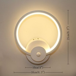 Modern Minimalistisk Kreativ Sänglampa Inbäddad Lampa Entrétrappa Sovrumsväggbelysning