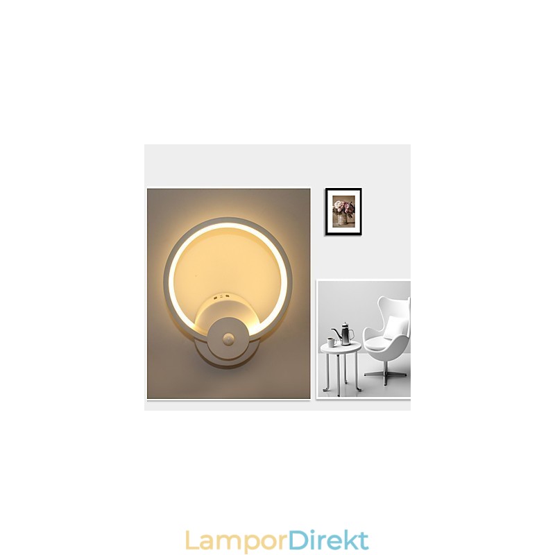 Modern Minimalistisk Kreativ Sänglampa Inbäddad Lampa Entrétrappa Sovrumsväggbelysning