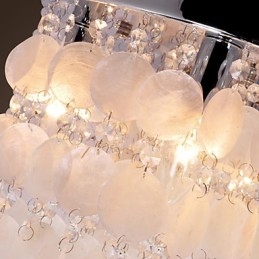 Modern Och Modern Crystal Mini Style Chrome Flush Mount