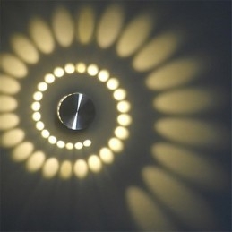 Modern Lätt Aluminium Infälld Vägglampa Integrerad