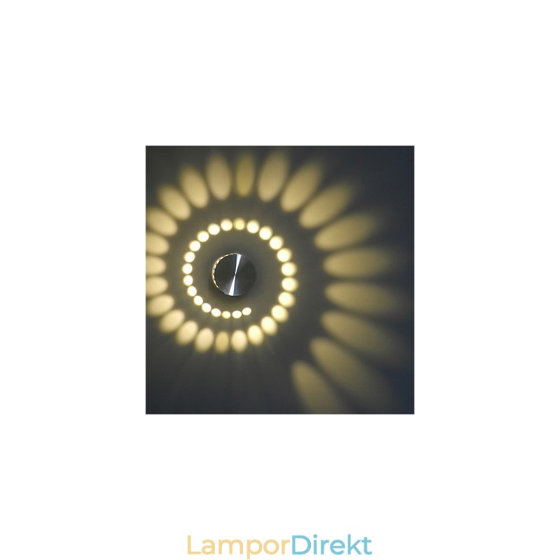 Modern Lätt Aluminium Infälld Vägglampa Integrerad