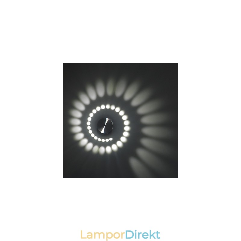 Modern Lätt Aluminium Infälld Vägglampa Integrerad