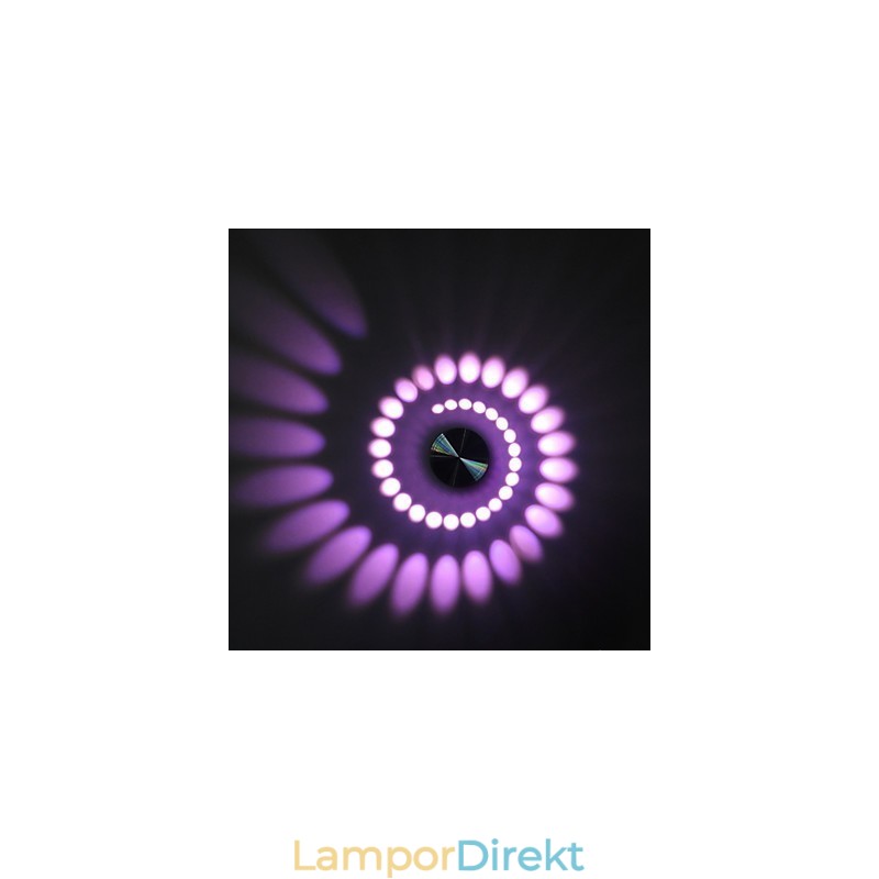 Modern Lätt Aluminium Infälld Vägglampa Integrerad