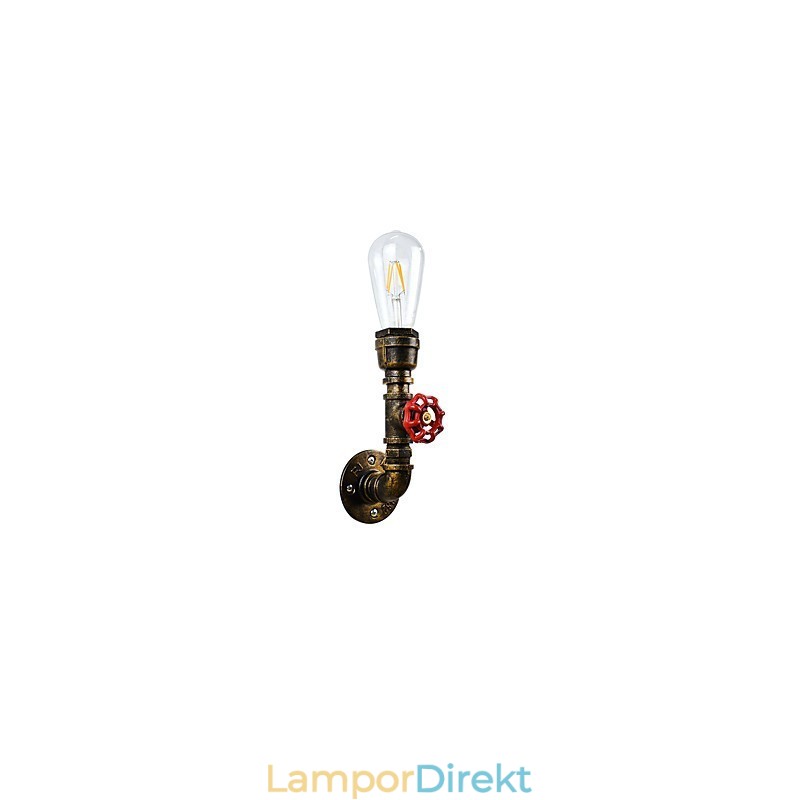 Vägglampa Vägglampor Väggjärn Vägglampa Stum Svart Ljussabel Lampa På Vägg