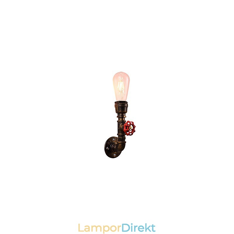 Vägglampa Vägglampor Väggjärn Vägglampa Stum Svart Ljussabel Lampa På Vägg