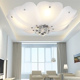 Flush Mount Crystal Modern Contemporary Traditional Classic Metal