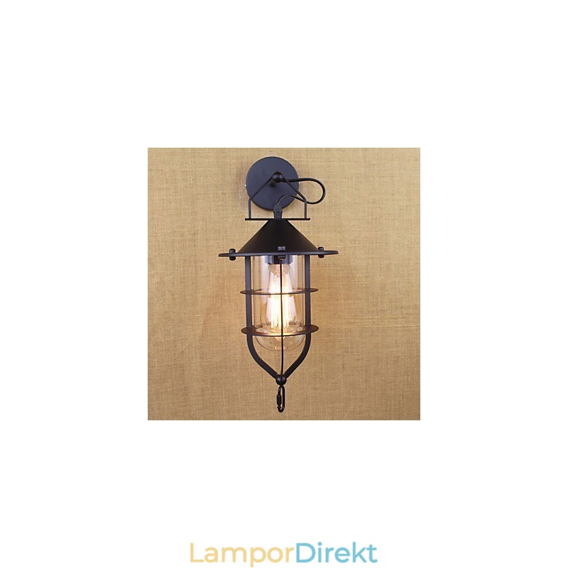 Country Retro Painting Feature För Mini Style Eye Protection Ambient Light Wall Sconces