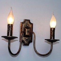 Retro Enkel Vägglampa Korridor Hall Dubbelhuvud Lampa Sovrum Vardagsrum Vägglampa Belysning