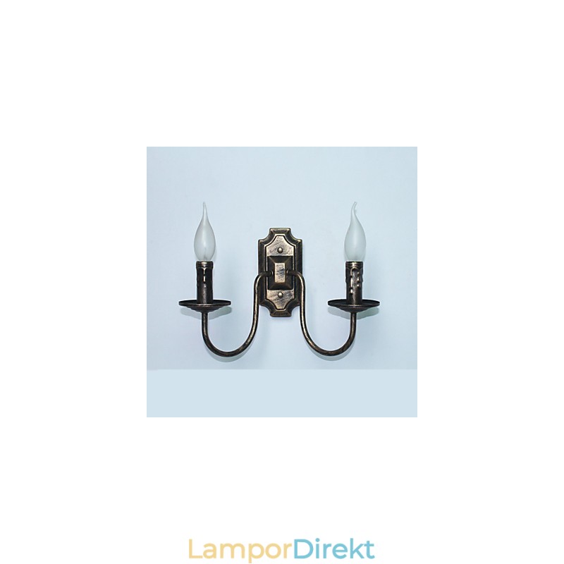 Retro Enkel Vägglampa Korridor Hall Dubbelhuvud Lampa Sovrum Vardagsrum Vägglampa Belysning
