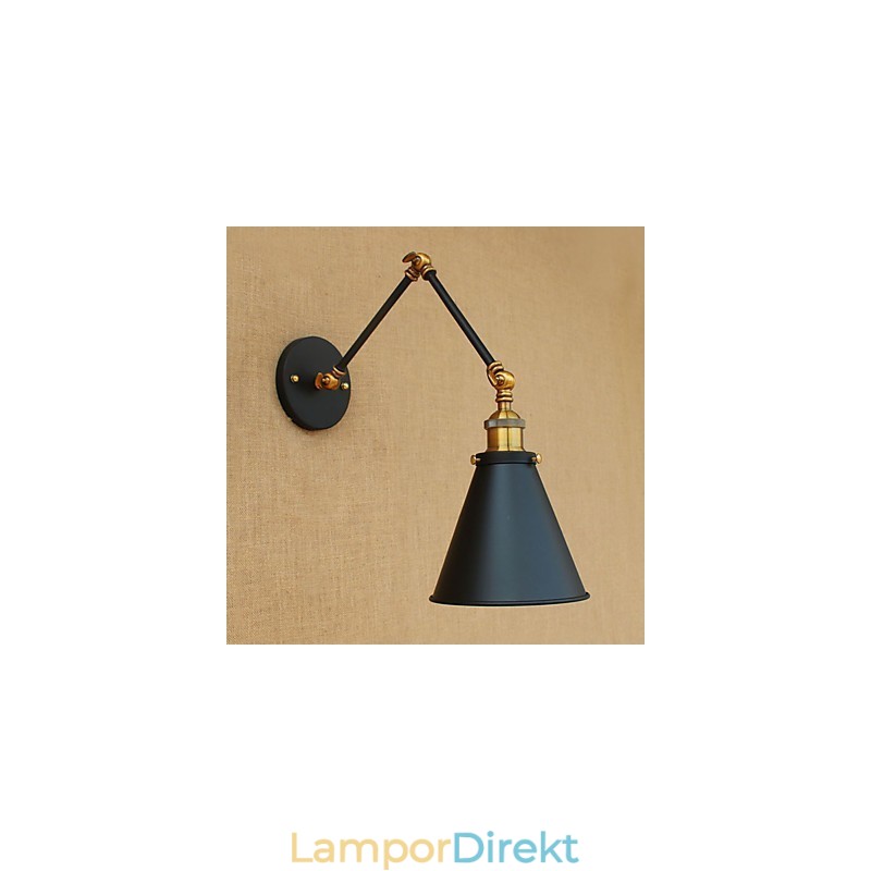 Vägglampa Mässing Vintage Industriell Vägglampa Ljus Hembelysning Inomhusdekor Vägglampa
