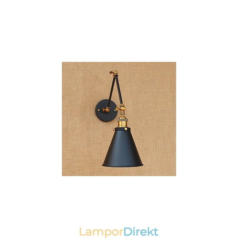 Vägglampa Mässing Vintage Industriell Vägglampa Ljus Hembelysning Inomhusdekor Vägglampa