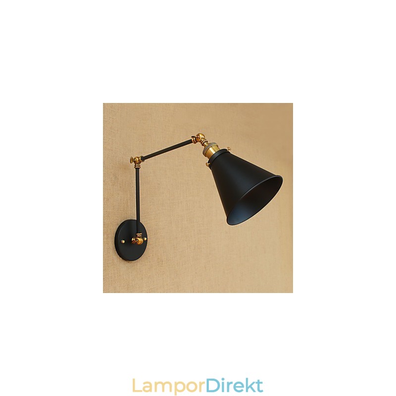 Vägglampa Mässing Vintage Industriell Vägglampa Ljus Hembelysning Inomhusdekor Vägglampa