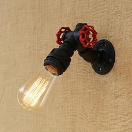 Country Retro Painting Feature För Mini Style Ambient Light Wall Sconces Wall Light