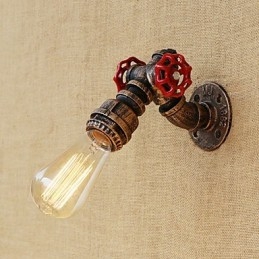 Country Retro Painting Feature För Mini Style Ambient Light Wall Sconces Wall Light