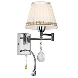 Modern Contemporary Rustic Lodge Modern Contemporary Country Chrome Feature För Crystal Swing Arm Vägglampa