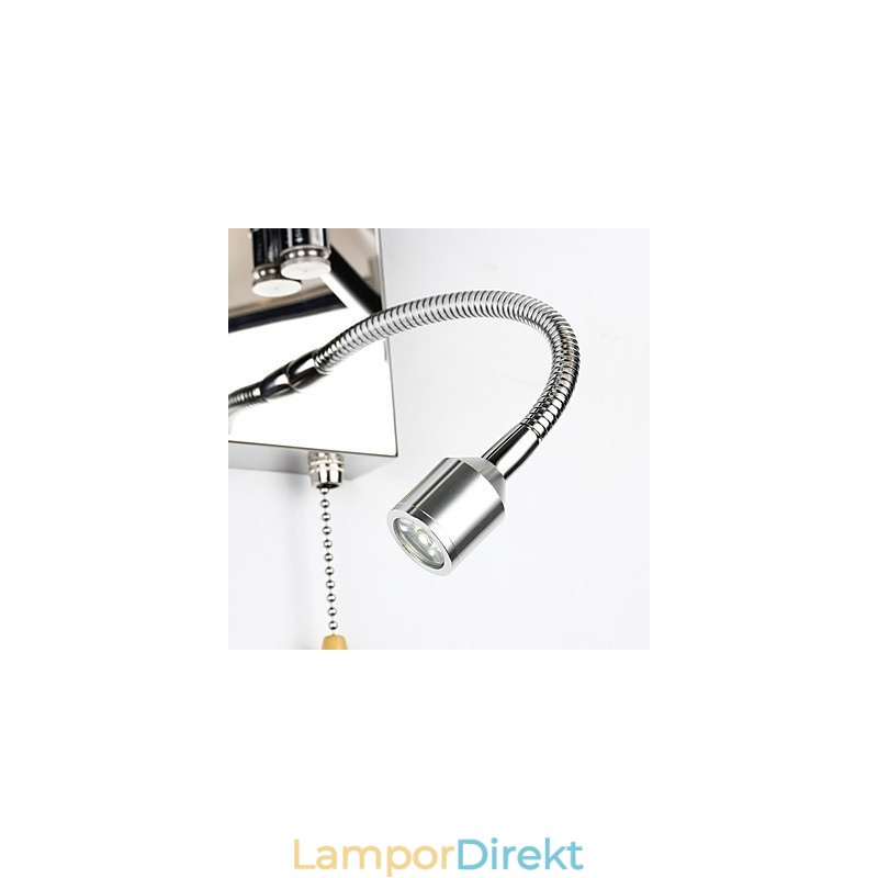 Vägglampa Modern Contemporary Rustic Lodge Modern Contemporary Country Chrome Feature För Crystal Swing Arm