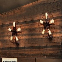 Traditionell Klassisk Rustik Lodge Country Målning Funktion För Mini Style Ambient Light Vägglampor Vägglampor
