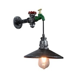 Vägglampa Vägg Rustik Lodge Målningsfunktion För Omgivande Ljus Vägglampor Vägglampor