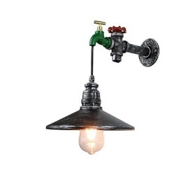 Vägglampa Vägg Rustik Lodge Målningsfunktion För Omgivande Ljus Vägglampor Vägglampor