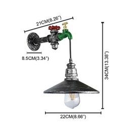 Vägglampa Vägg Rustik Lodge Målningsfunktion För Omgivande Ljus Vägglampor Vägglampor