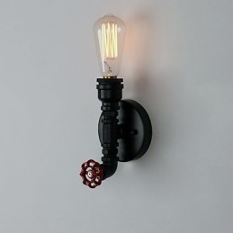 Rustik Lodge Modern Contemporary Country Retro Målning Funktion För Mini Style Uplight Wall Sconces