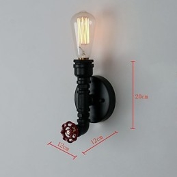 Rustik Lodge Modern Contemporary Country Retro Målning Funktion För Mini Style Uplight Wall Sconces