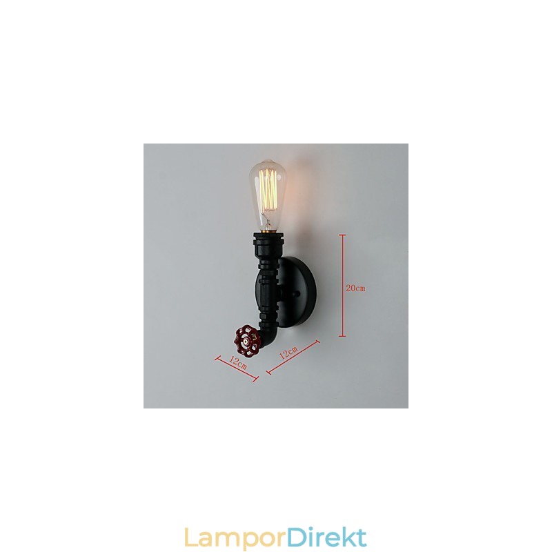 Rustik Lodge Modern Contemporary Country Retro Målning Funktion För Mini Style Uplight Wall Sconces