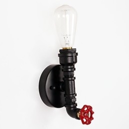 Rustik Lodge Modern Contemporary Country Retro Målning Funktion För Mini Style Uplight Wall Sconces