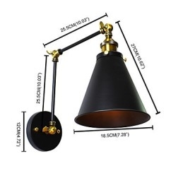 Rustic Lodge Traditionell Klassisk Målningsfunktion För Downlight Vägglampor Vägglampa