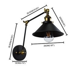 Rustic Lodge Traditionell Klassisk Målningsfunktion För Downlight Vägglampor Vägglampa