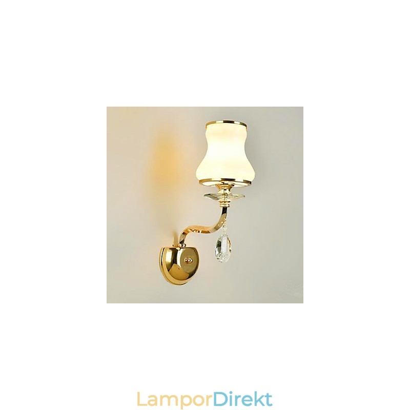 Modern Och Modern Galvaniserad Funktion För Ögonskydd I Crystal Mini Style Ambient Light Wall Lights