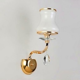 Modern Och Modern Galvaniserad Funktion För Ögonskydd I Crystal Mini Style Ambient Light Wall Lights