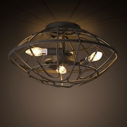 Retro Mini Style Målning Metal Flush Mount