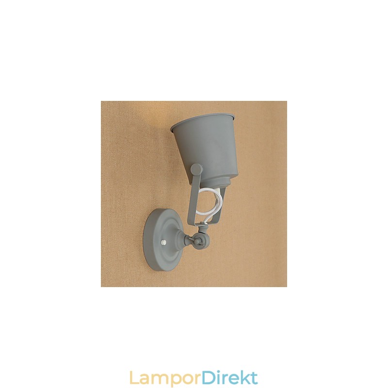 Målat Stål Vägglampa Stum Svart Amerikansk Kaffe Dekoration Retro Väggljus Ljussabel Lampa På Vägg