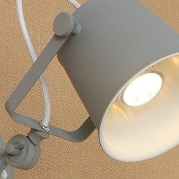 Målat Stål Vägglampa Stum Svart Amerikansk Kaffe Dekoration Retro Väggljus Ljussabel Lampa På Vägg