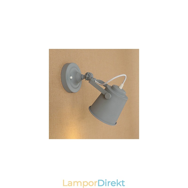 Målat Stål Vägglampa Stum Svart Amerikansk Kaffe Dekoration Retro Väggljus Ljussabel Lampa På Vägg