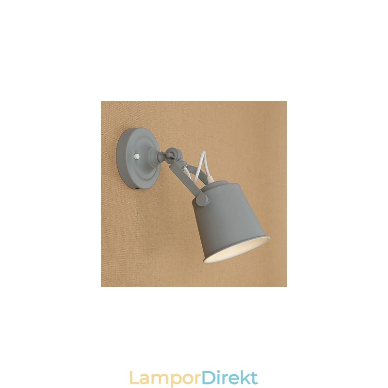 Målat Stål Vägglampa Stum Svart Amerikansk Kaffe Dekoration Retro Väggljus Ljussabel Lampa På Vägg