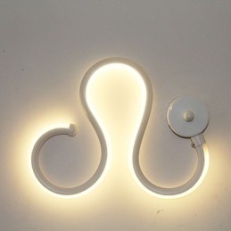 Modern Minimalistisk Lampa Aluminium Lampa Sovrum Sänglampa Dekoration Designers Formad Korridor Belysning Kreativ Vardagsrumslampor