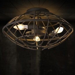 Retro Mini Style Målning Metal Flush Mount