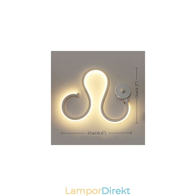 Modern Minimalistisk Lampa Aluminium Lampa Sovrum Sänglampa Dekoration Designers Formad Korridor Belysning Kreativ Vardagsrumslampor