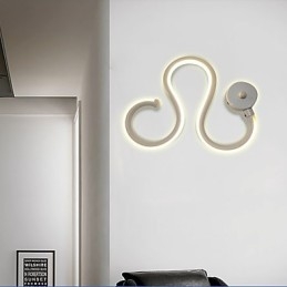 Modern Minimalistisk Lampa Aluminium Lampa Sovrum Sänglampa Dekoration Designers Formad Korridor Belysning Kreativ Vardagsrumslampor