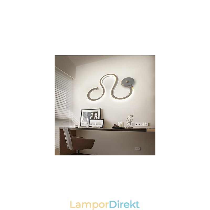 Modern Minimalistisk Lampa Aluminium Lampa Sovrum Sänglampa Dekoration Designers Formad Korridor Belysning Kreativ Vardagsrumslampor