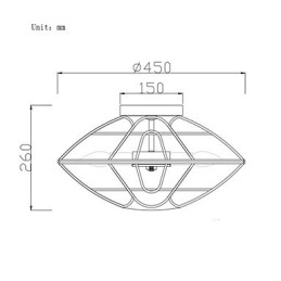 Retro Mini Style Målning Metal Flush Mount