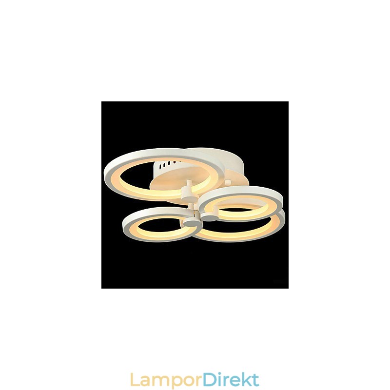 42W Flush Mount Modern Contemporary Målning Metall