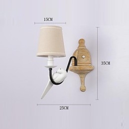 Rustik Lodge Enkel Vintagemålning Funktion Ambient Light Wall Sconces Wall Light